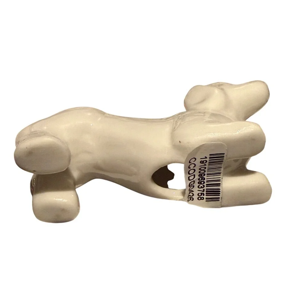 Dachshund‎ Ceramic Figurine Home Decor White Glossy New